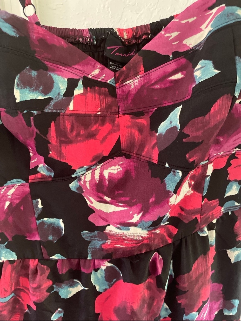 Torrid Floral Dress size 18 self Flower print - Picture 6 of 6